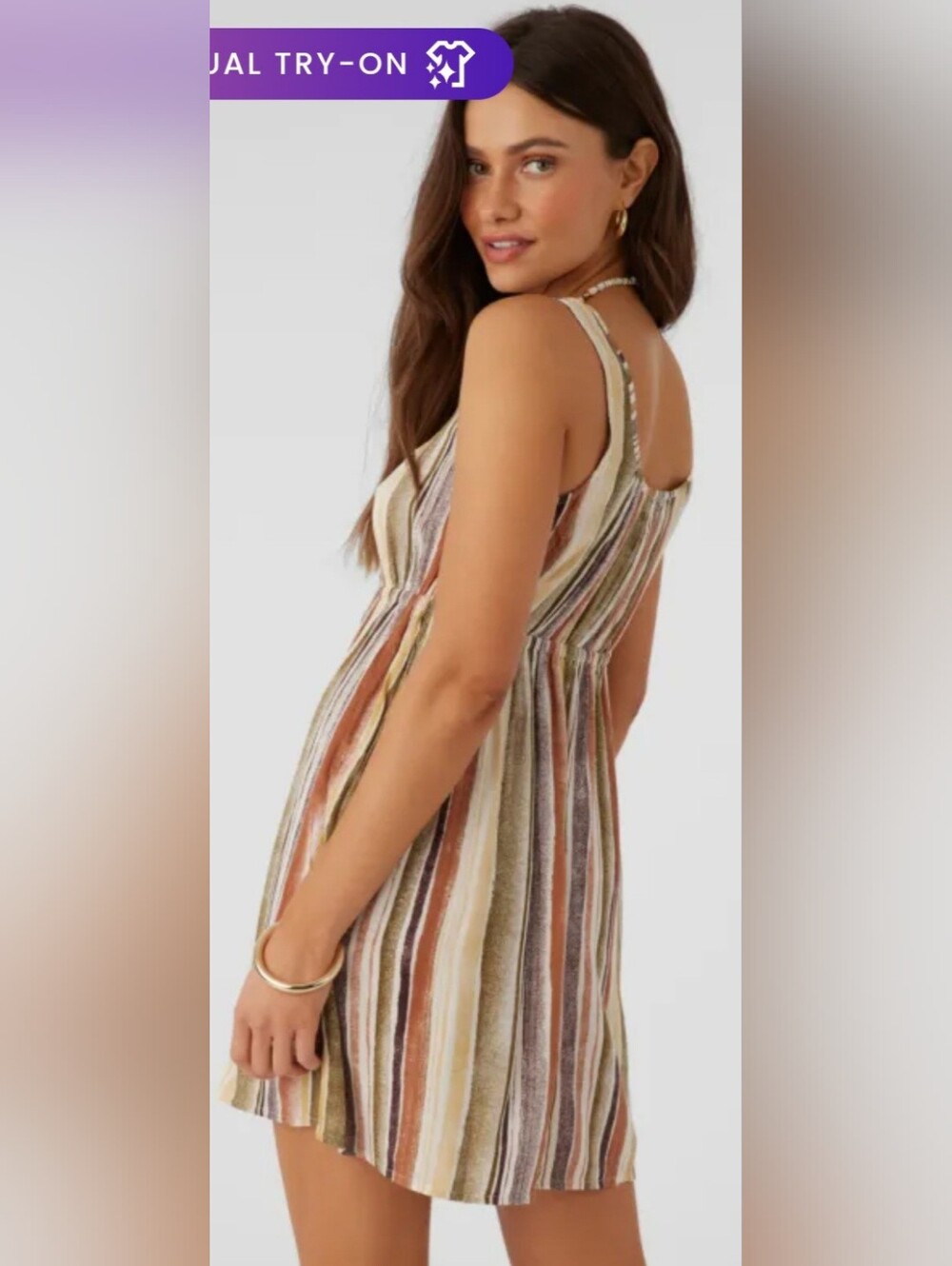 O'Neill Korie Neptune Striped Dress | Size M - Picture 2 of 9
